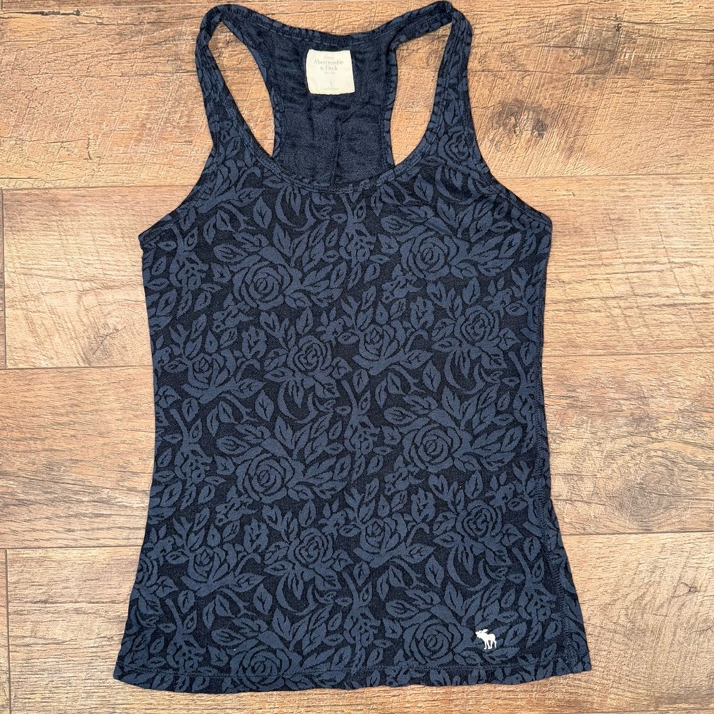 Abercrombie & Fitch Racerback Floral Print Tank Too